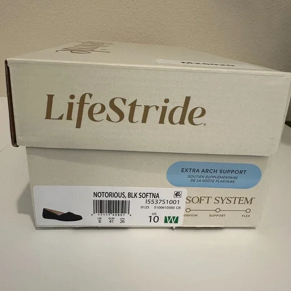 Lifestride Notorious Women's Flats, Black, 10W - Picture 10 of 10
